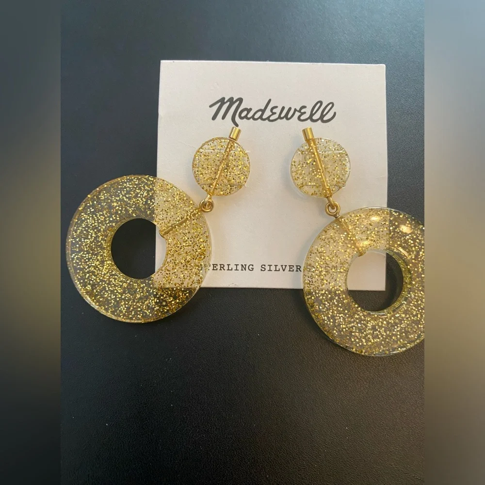 New Madewell circle statement earrings